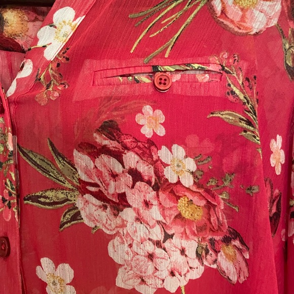 Kut from the kloth sheer floral blouse - Picture 6 of 8